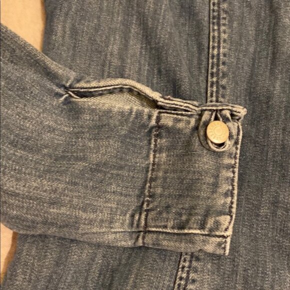 ALEXA CHUNG. Blue Puff Sleeve Sheath Dress. Size 8 - Picture 12 of 12